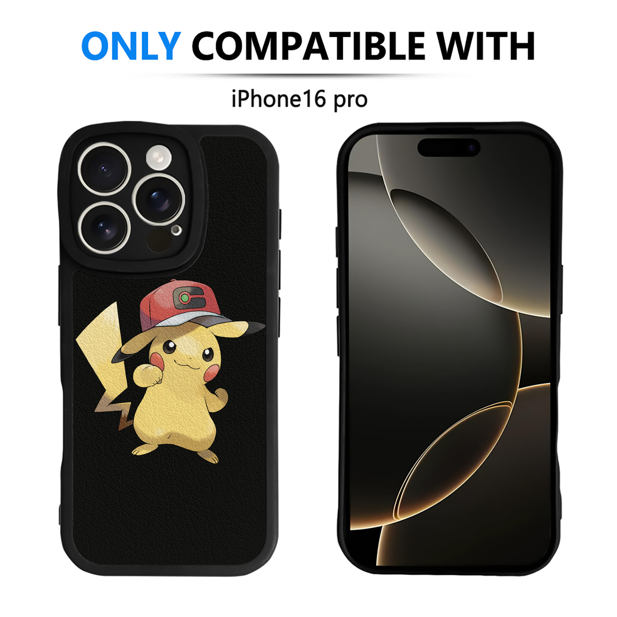 （画像用） ポケットモンスター Pokémon 【iPhone 16シリーズ対応】シリコンスマホケース（レザー調） 材質：シリコン